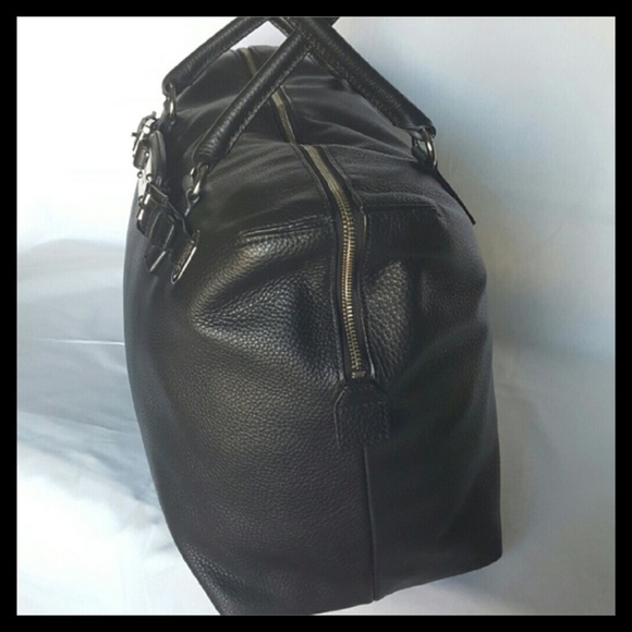 NWOT Michael Kors Hamilton Leather Weekender Black - Picture 5 of 7